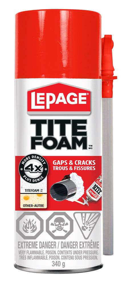 Lepage Spray Foam Insulation - Gaps & Cracks - 340 g