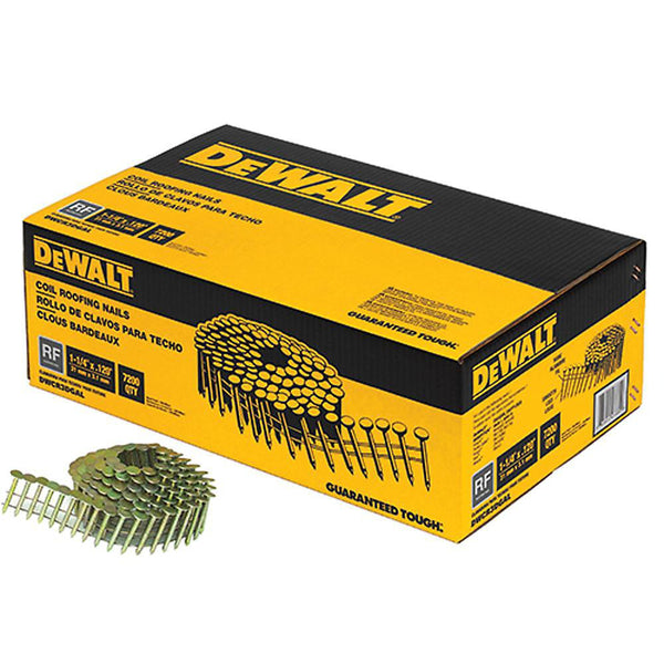 1-1/4-inch x 0.120-Gauge Wire Electro-Galvanized Steel Coil Roofing Nails (7,200-Pack)