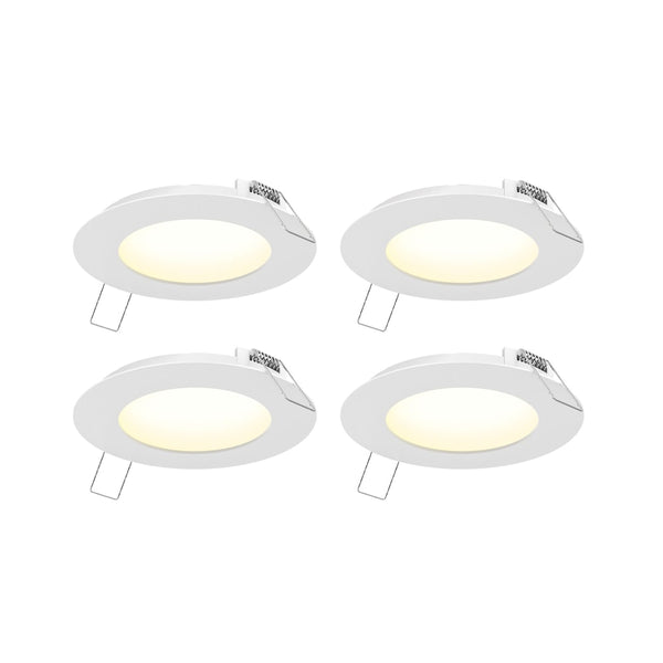Illume 4-inch LED Recessed Panel Light Kit (4-Pack)