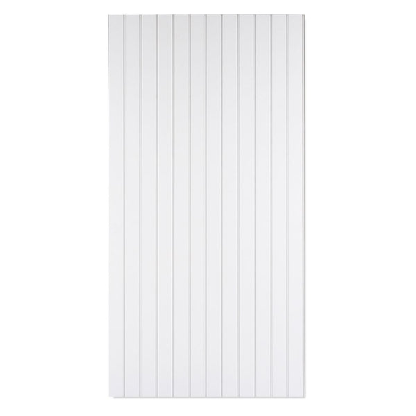 MURdesign Ultra True Bead 48-inch W x 96-inch H Recycled Wood Wall Panel in Primed White