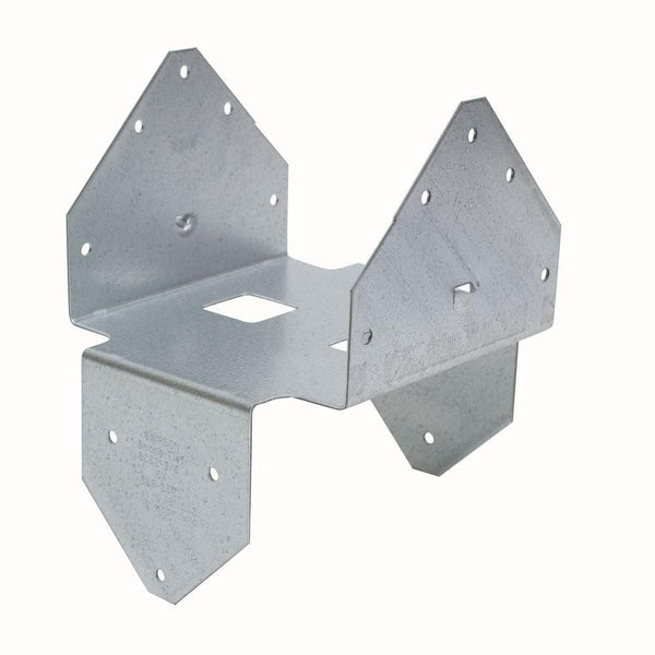 Simpson Strong-Tie BCS ZMAX Galvanized Post Cap/Base for Double 3x Beam, 6x Post (BCS2-3/6Z)