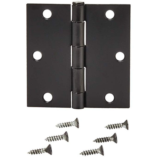 3.5 x 3.5 Square Hinge in Black