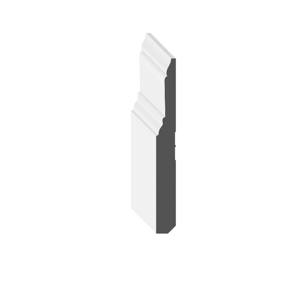 MDF 2 Step Baseboard 5 1/2 x 1/2 (14' Lengths)