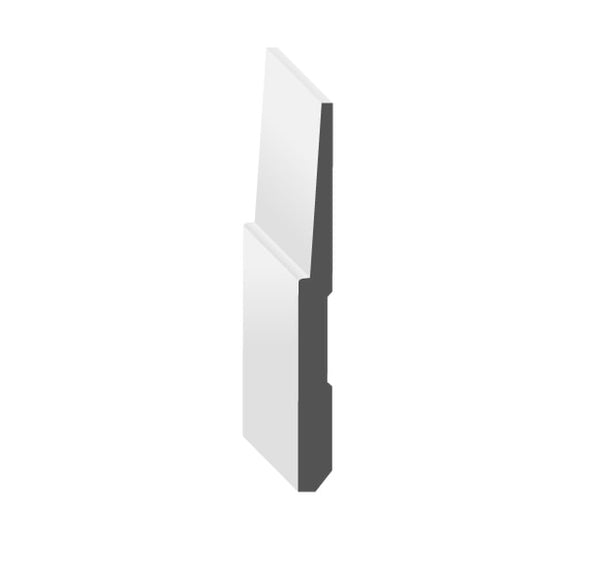 MDF Bevel Step Baseboard 3 7/8 (12' Lengths)