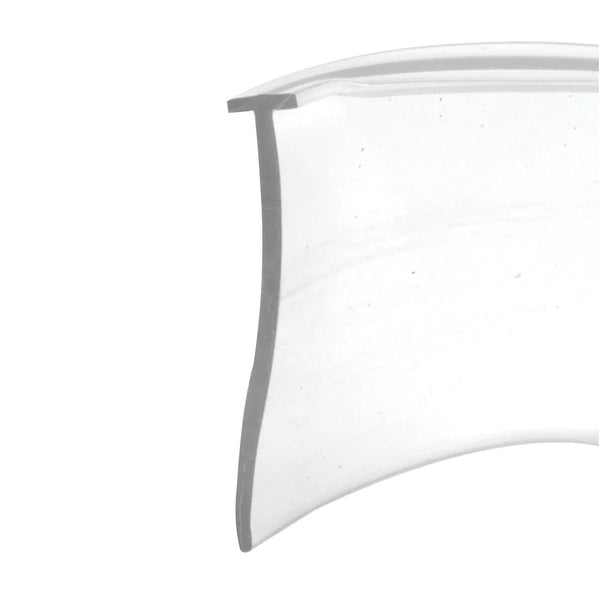 Prime-Line Shower Door Bottom Sweep, 36 in. x 1 in. Strip, Vinyl Construction, Clear, 5/32 in. Tee Insert Shape