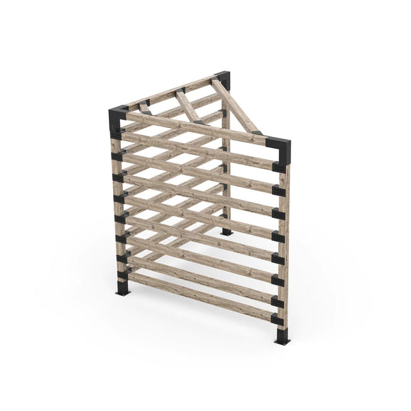 Toja Grid Triangle Pergola Kit for 4x4 Wood Posts