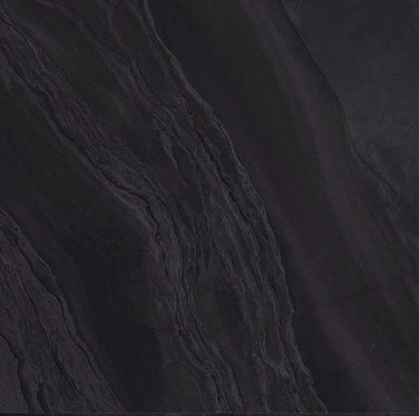 1867 ITALIAN GLAZED PORCELAIN 3/8″ RECTIFIED LAPPATO(12x24~300x600mm), BLACK, Coverage/Box - 13.56 sqft, PEI 4-3, R9