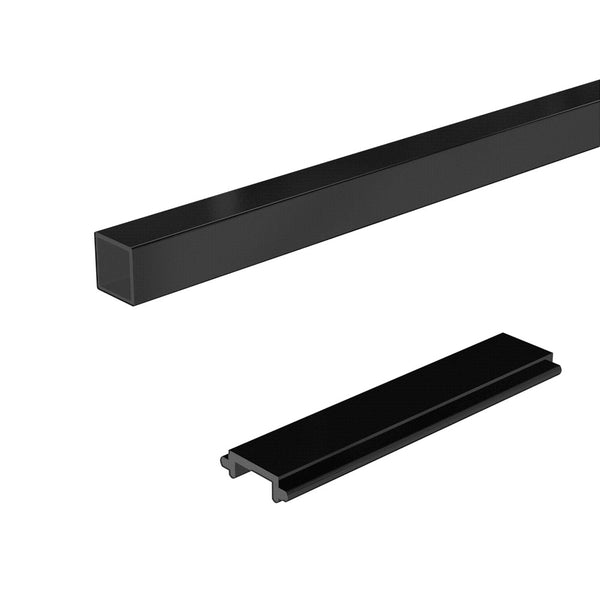 Peak Railblazers 6 ft. Aluminum Deck Railing Pickets and Spacers in Matte Black