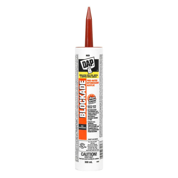 DAP BLOCKADE Fire-Rated Intumescent Acrylic Latex Sealant