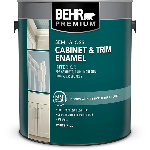 Cabinet & Trim Interior Semi-Gloss Enamel Paint - White Base - 3.79 L