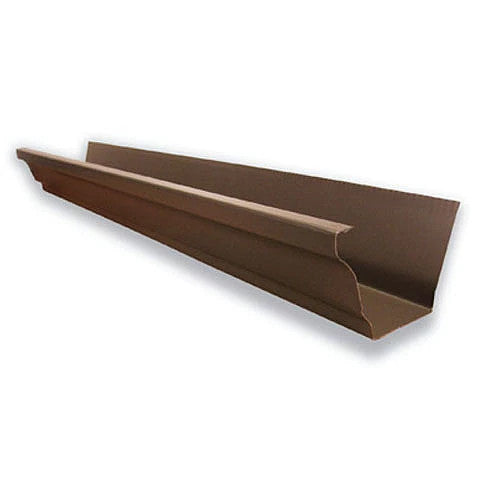 10 ft. x 5-inch Aluminum Gutter in Brown