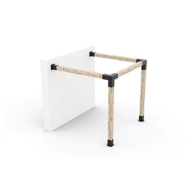 Toja Grid Any Size Wall Mount Pergola Kit for 6x6 Wood Posts