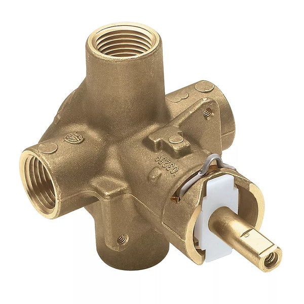 MOEN Brass Rough-In Posi-Temp Pressure-Balancing Cycling Tub and Shower Valve w/ 1/2-Inch IPS Connection