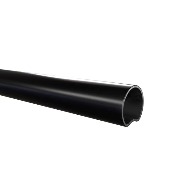 Peak Products 10 1/4 ft. H x 1 1/4-inch D Steel Chain Link Fencing Top Rail in Black
