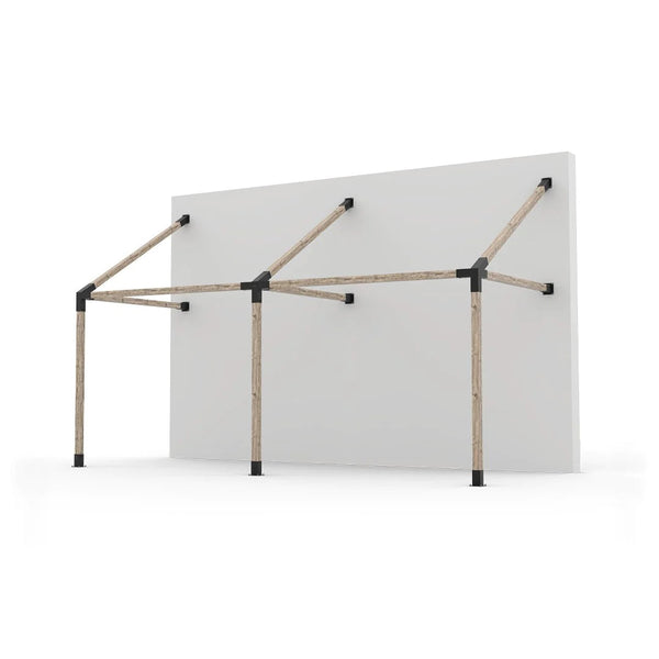 Toja Grid GRID 30 Double Wall Mount Pergola Kit for 4x4 Wood Posts