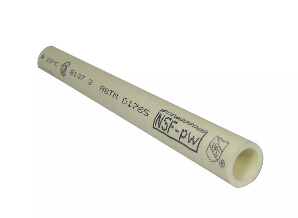 IPEX HomeRite Products PVC 3/4 inches x 10 ft SCHEDULE 40 PLAIN END PIPE