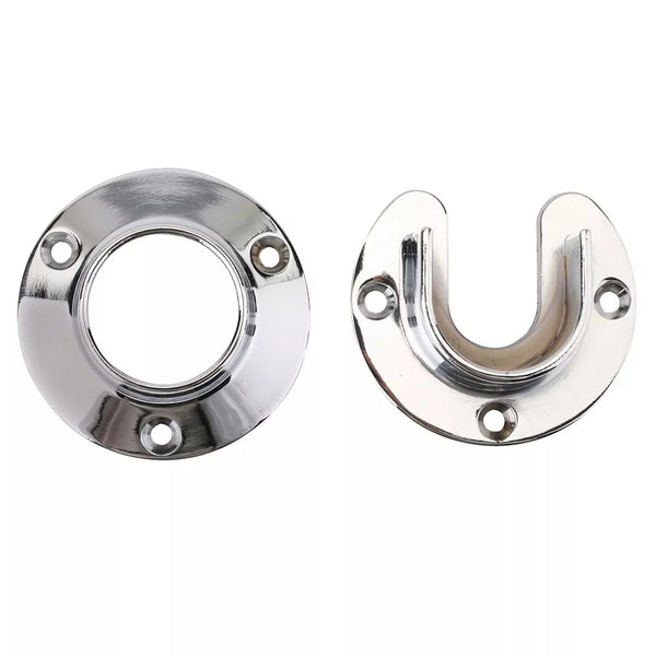 1 5/16-inch Heavy Duty Closet Pole Sockets in Chrome (2-Pack)