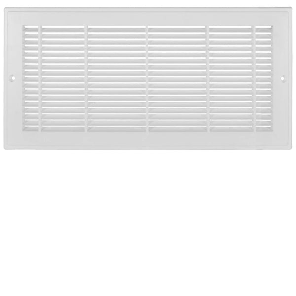 HDX 14 inch x 8 inch Plastic Sidewall Grille - White