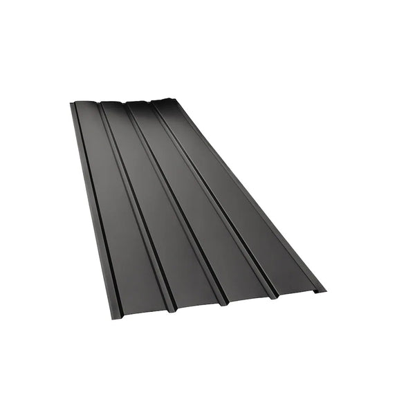 Peak Products 10 ft. L x 16-inch W Aluminum 4-Panel Non-Vented Soffit in Black