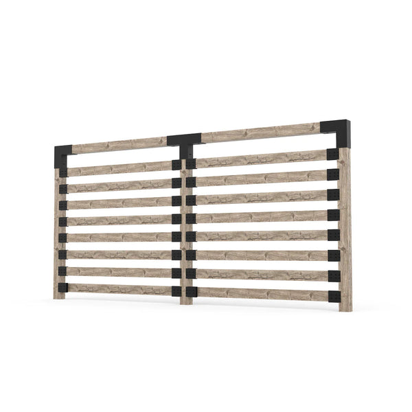 Toja Grid Double Garden Privacy Wall Kit for 6x6 Wood Posts