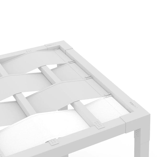 Toja Grid Wave Shade 2' x 12' White