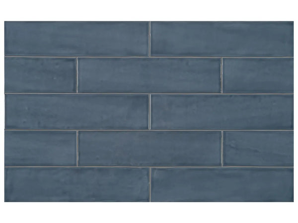 Anatolia 3 x 12 in (7.5 x 30 cm) Teramoda Glossy Pressed Glazed Ceramic, INK