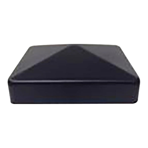 Metal Caps 6 inch x 6 inch Black Galvanized Metal Post Caps
