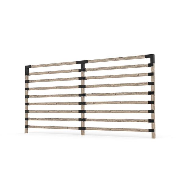 Toja Grid Double Garden Privacy Wall Kit for 4x4 Wood Posts