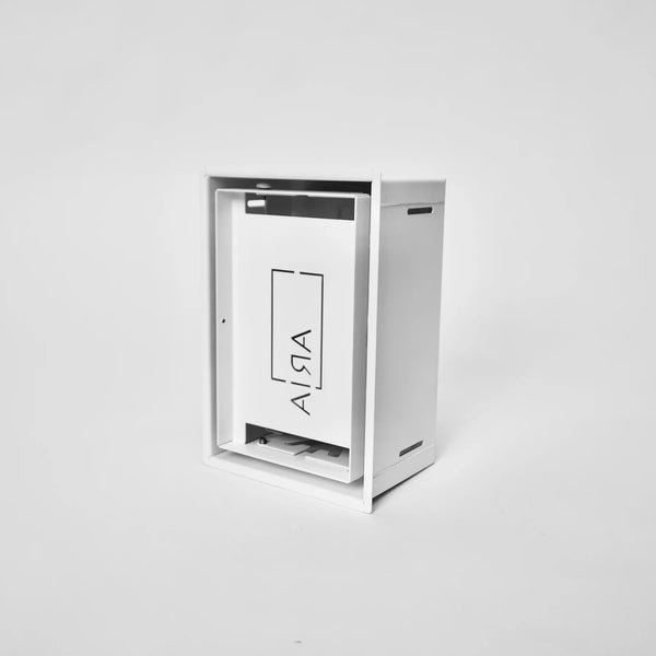 Fittes Receptacle Mount No-See 1 Gang Satin White