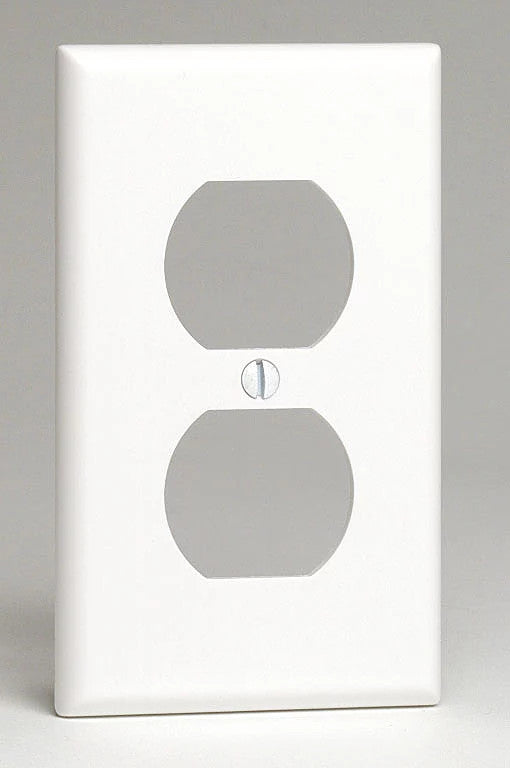 Leviton Wall Plate 1 Gang Duplex, White