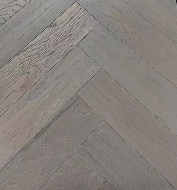 Vidar Engineered Hardwood Herringbone Silver Stone Select & Better 5