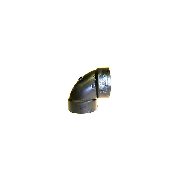 2 In. ABS 90 Degree SR Elbow All Hub