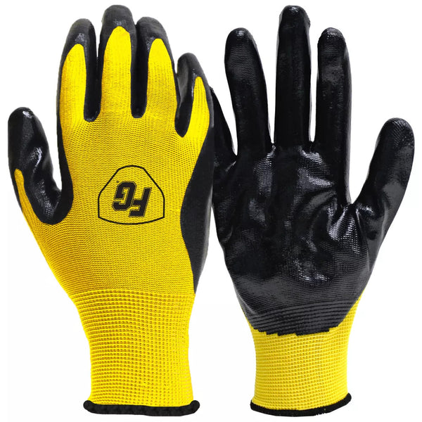 Firm Grip Nitrile Coated All Purpose Gloves (10-Pack)