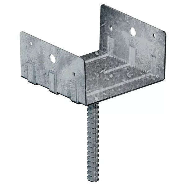 Peak Products 6-inch x 6-inch Heavy-Gauge Galvanized Steel Post Holder