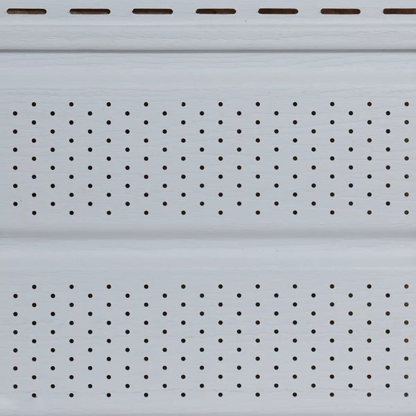 Abtco D5 Vented Woodgrain Soffit White (Piece)