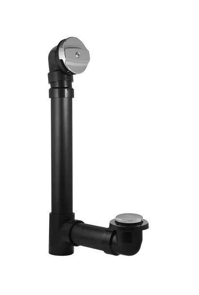 OS&B ABS Bath Tub Drain (Waste And Overflow) - Chrome With Tip-Toe Style Stopper