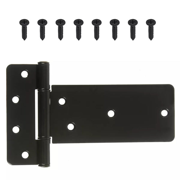 6-Inch Modern T-Hinge in Black - 1pk