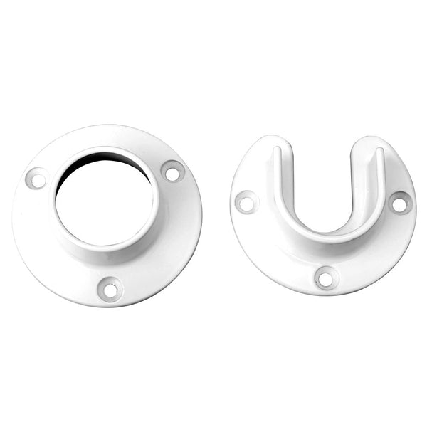 Everbilt 1 5/16-inch Heavy Duty Closet Pole Sockets in White (2-Pack)