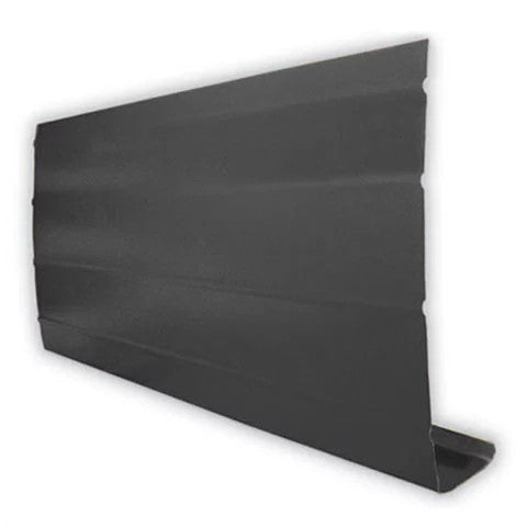 Peak Products 10 ft. L x 8-inch W x 1-inch H Aluminum Fascia Cover in Black