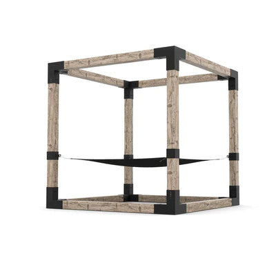 Toja Grid 2 Person HAMMOCK Kit for 6x6 Wood Posts -Black