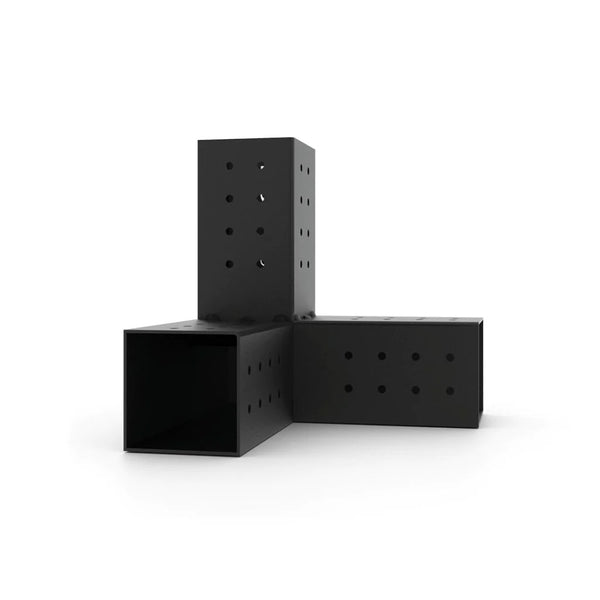 Toja Grid TRIO 3 Arm Pergola Corner Bracket for 4x4 Wood Posts | 2 Pack