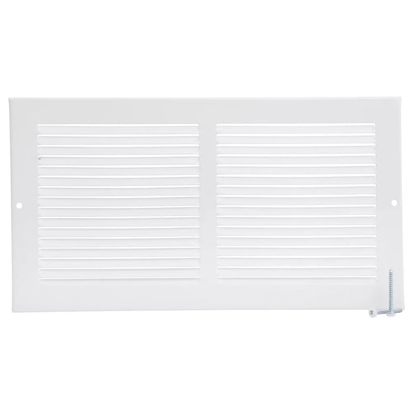 HDX 12 inch x 6 inch Sidewall Grille - White