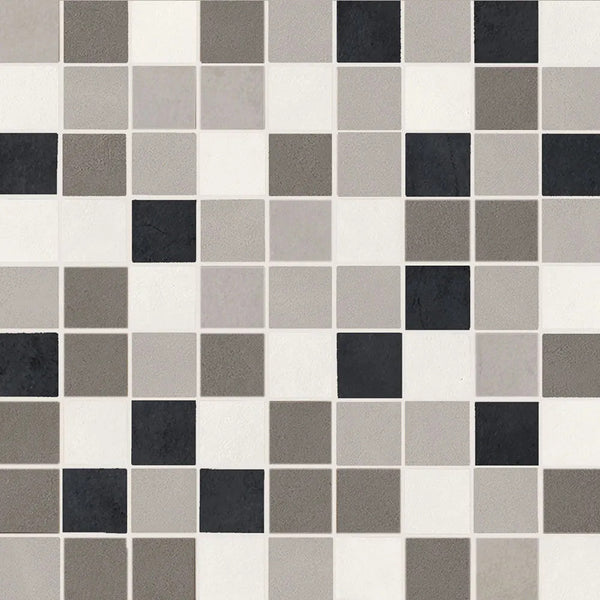 1867 ITALIAN GLAZED PORCELAIN MOSAIC NON RECTIFIED, ANTHRACITE, Coverage/Box - 9.65 sqft, PEI 5-3, R9