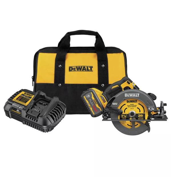DEWALT FLEXVOLT 60V MAX Brushless 7-1/4-inch Cordless Circular Saw with Brake Kit