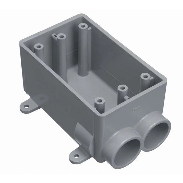 Outdoor Weatherproof FSS Single Gang  PVC Device Box  3/4 In