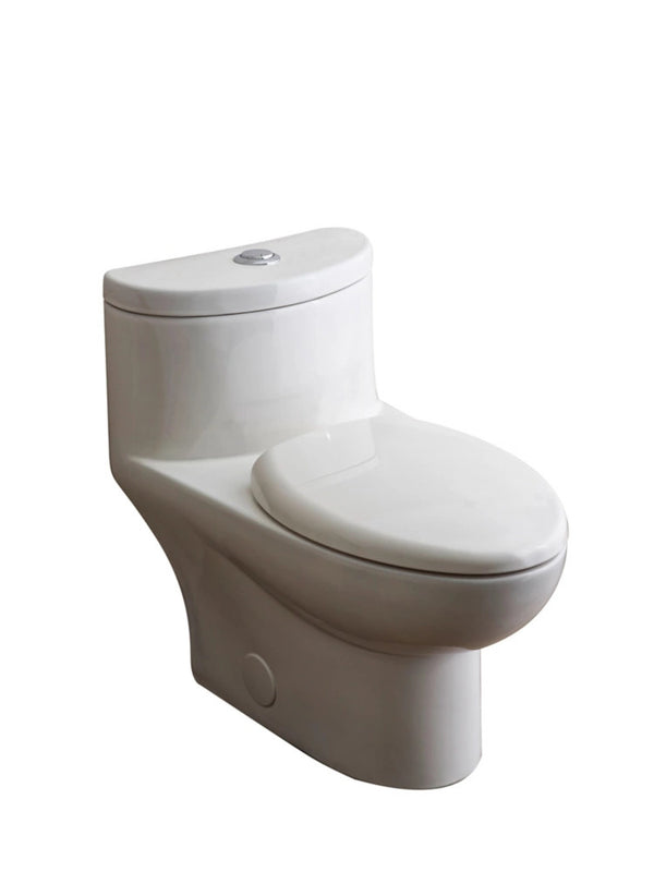 American Standard Tofino Concealed Trapway 1-piece 1.1/1.6 GPF Dual Flush Elongated Toilet in White