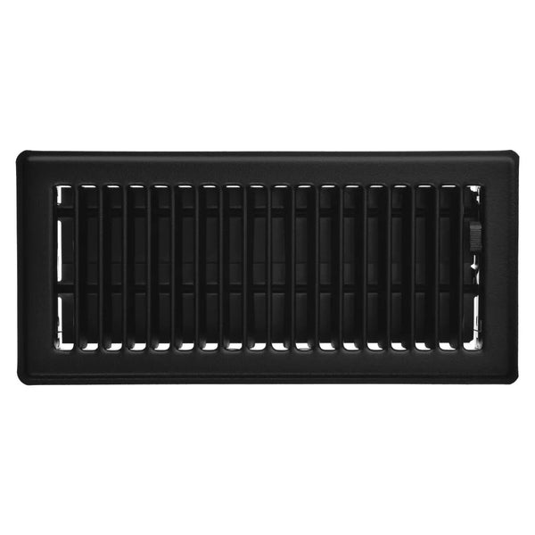 HDX 4 inch x 10 inch Floor Register - Matt Black