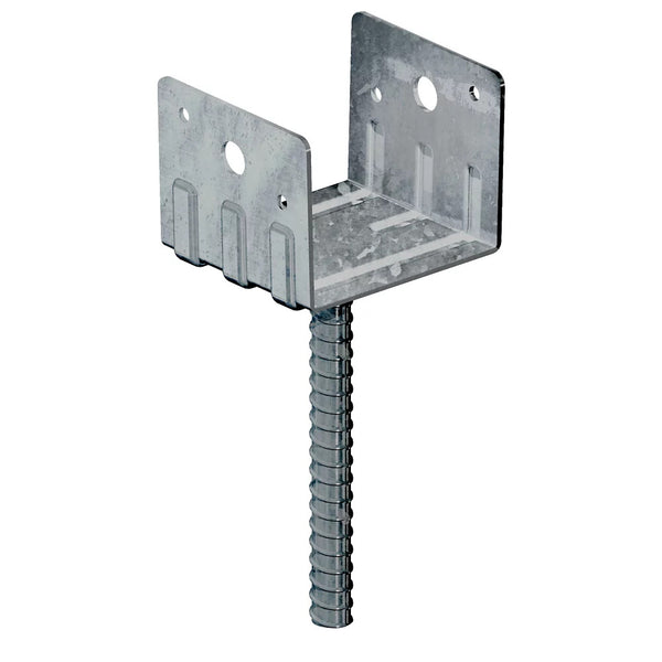 Peak Products 4-inch x 4-inch Heavy-Gauge Galvanized Steel Post Holder
