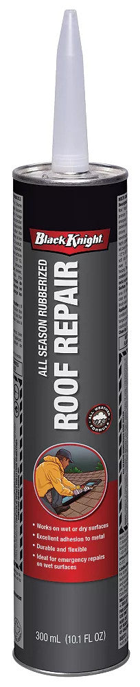 Black Knight All Season Rubberized Roof Repair, 300 mL