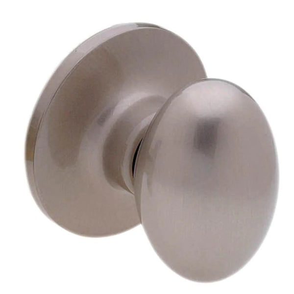 33-261 Coventry Oval Knob Dummy Satin Nickle Round Rose